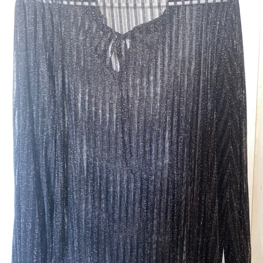 Sheer mesh blouse